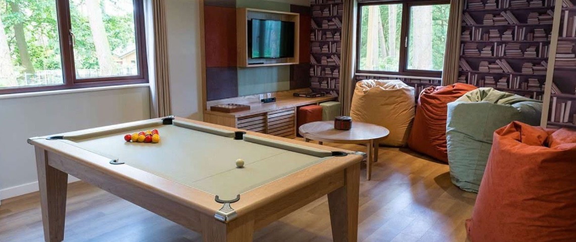 Center Parcs lodge games room