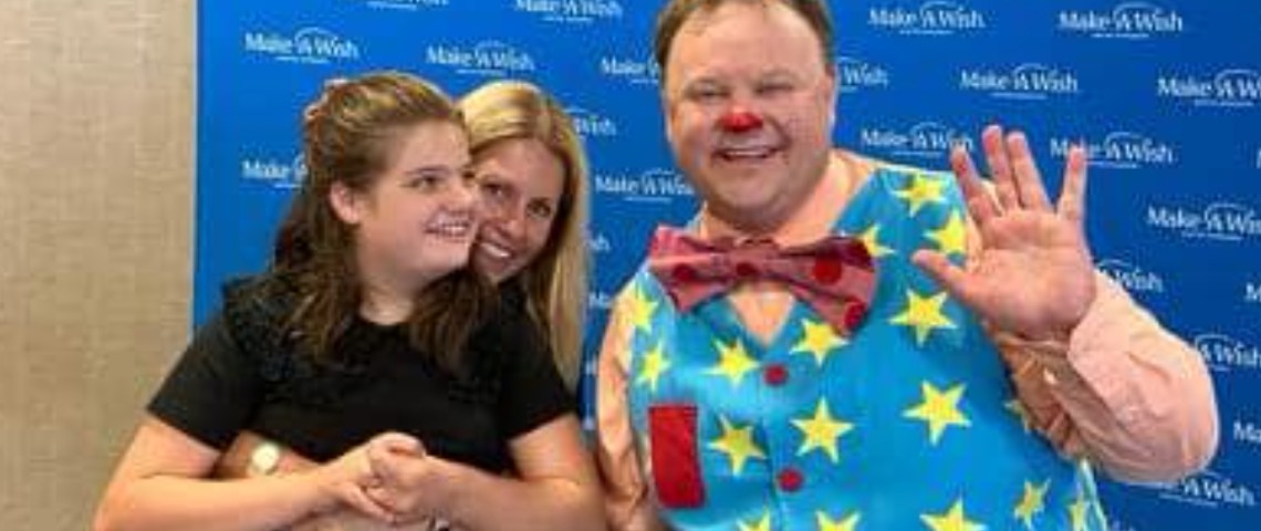 Emily with Mr Tumble