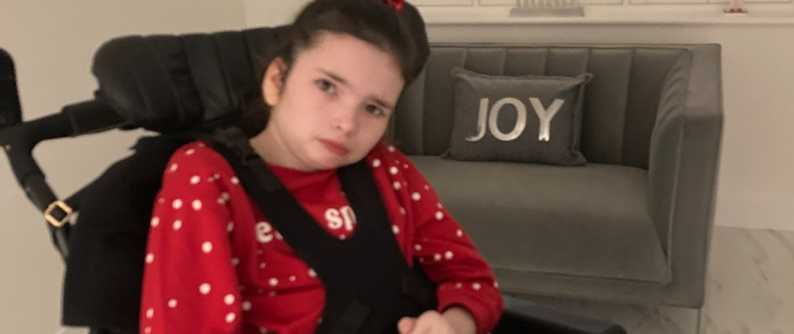 Sienna at home after the makeover