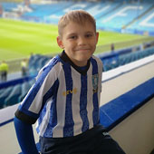 Freddie at Sheffield Wednesday Football Club