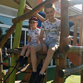 Stanley and his family at Legoland