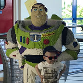 Stanley and his family at Legoland