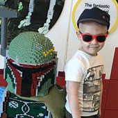 Stanley and his family at Legoland