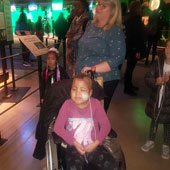 Terneesha and her family at Harry Potter World